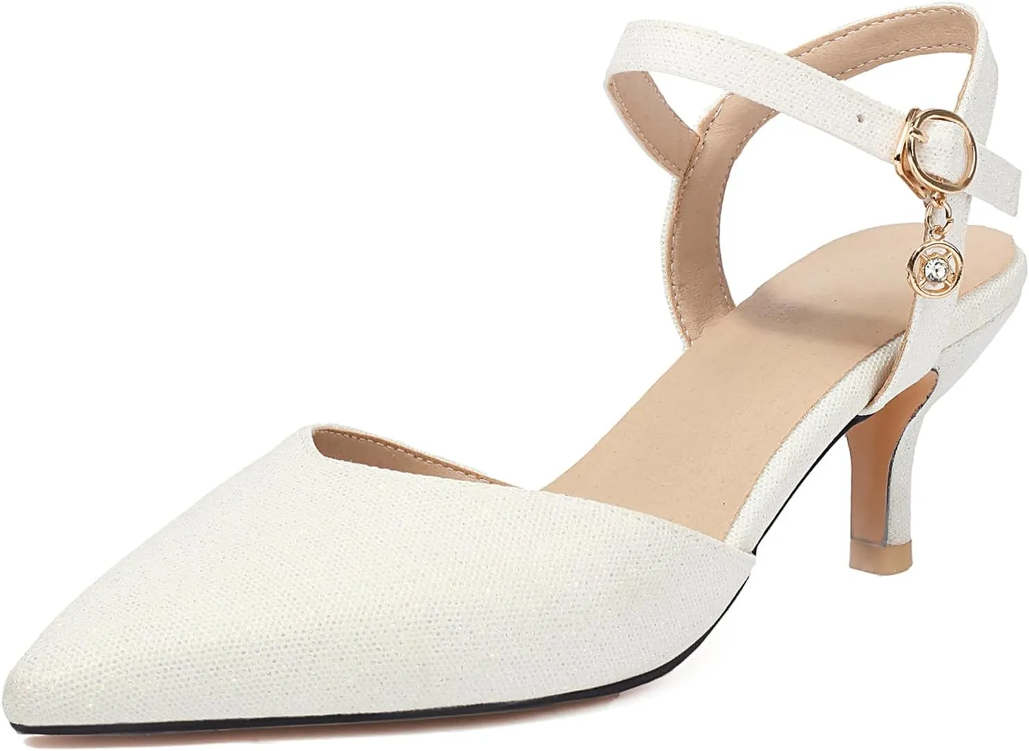 Gicoiz Kitten Heels Women Sandals Ankle Strap