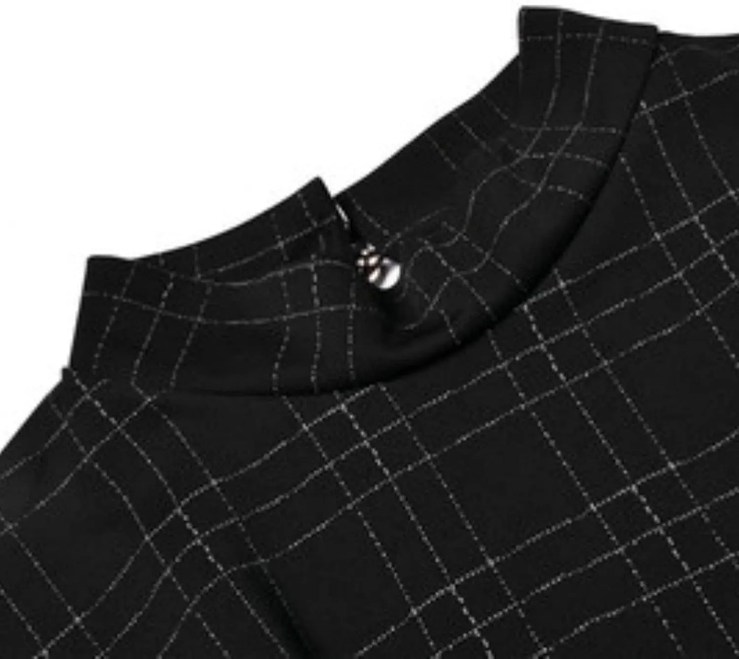 Goth Long Sleeve Dress Gothic Harajuku Vintage Plaid Wrap Balck Mini Dress Retro Pleated Punk Long Sleeve Dark