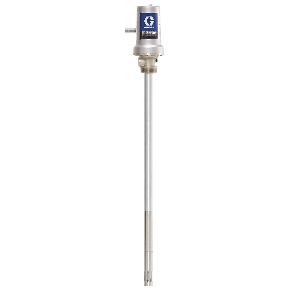 Graco 24G603 LD Series Air-Powered 50:1 Universal Grease Pump for 120 lb Drum, Black/Grey