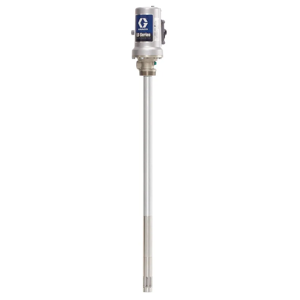 Graco 24G603 LD Series Air-Powered 50:1 Universal Grease Pump for 120 lb Drum, Black/Grey