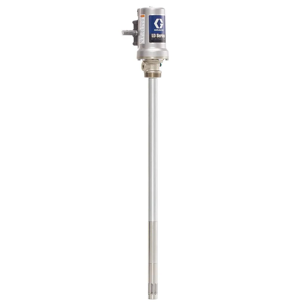 Graco 24G603 LD Series Air-Powered 50:1 Universal Grease Pump for 120 lb Drum, Black/Grey