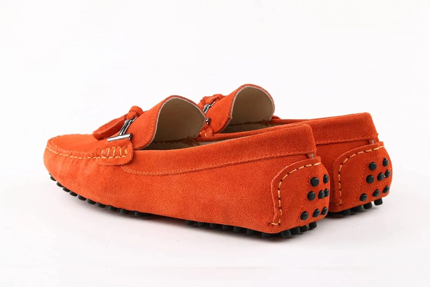 Hanfike Womens Casual Loafers Shoes Slip on Flats with Tassel Buckle Knot