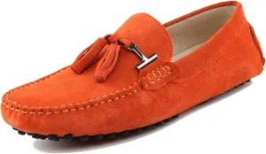 Hanfike Womens Casual Loafers Shoes Slip on Flats with Tassel Buckle Knot