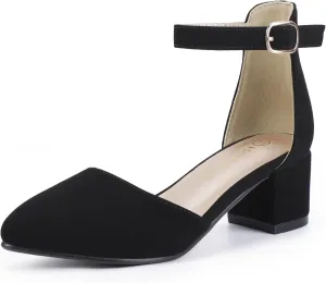 Hehainom Girls Dress Shoes High Heels Sandals Ankle Strap Flower Girl Little Big Kid Mary Jane Wedding Party Communion Mily Pump Shoes