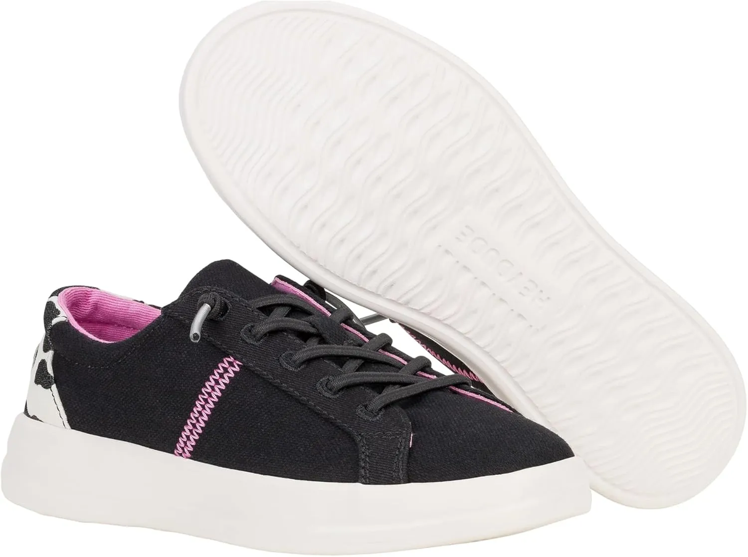 Hey Dude Kids Karina Sparkle (Little Kid/Big Kid) - Sneakers for Kids - Canvas Upper - Cotton Lining
