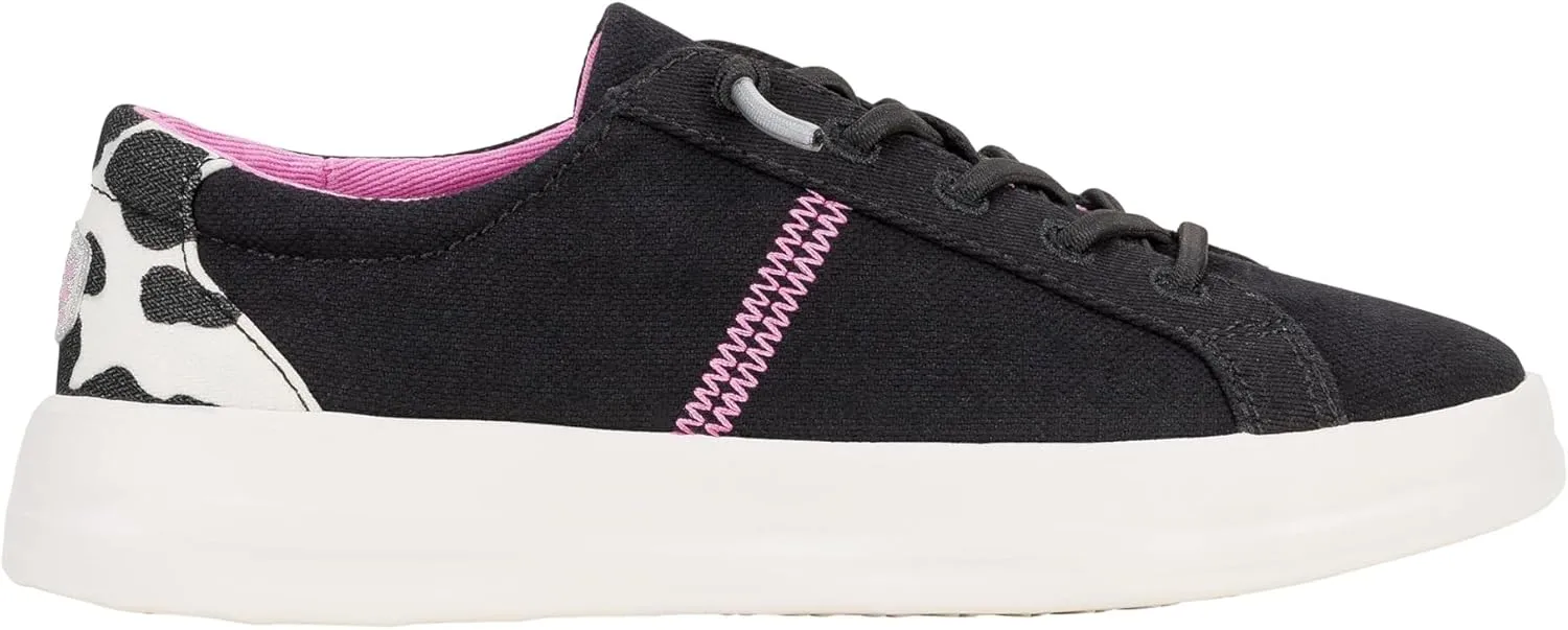 Hey Dude Kids Karina Sparkle (Little Kid/Big Kid) - Sneakers for Kids - Canvas Upper - Cotton Lining