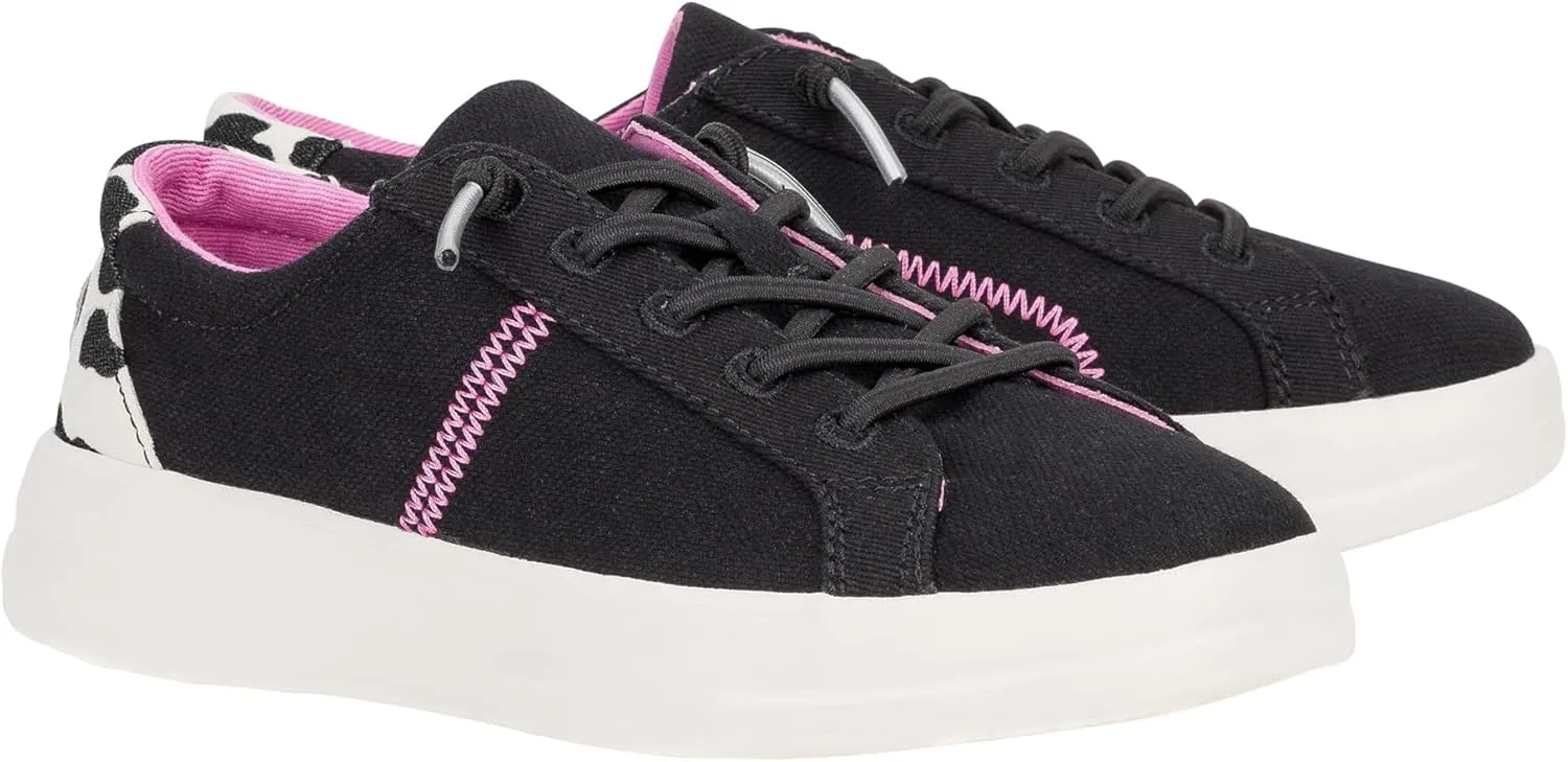Hey Dude Kids Karina Sparkle (Little Kid/Big Kid) - Sneakers for Kids - Canvas Upper - Cotton Lining