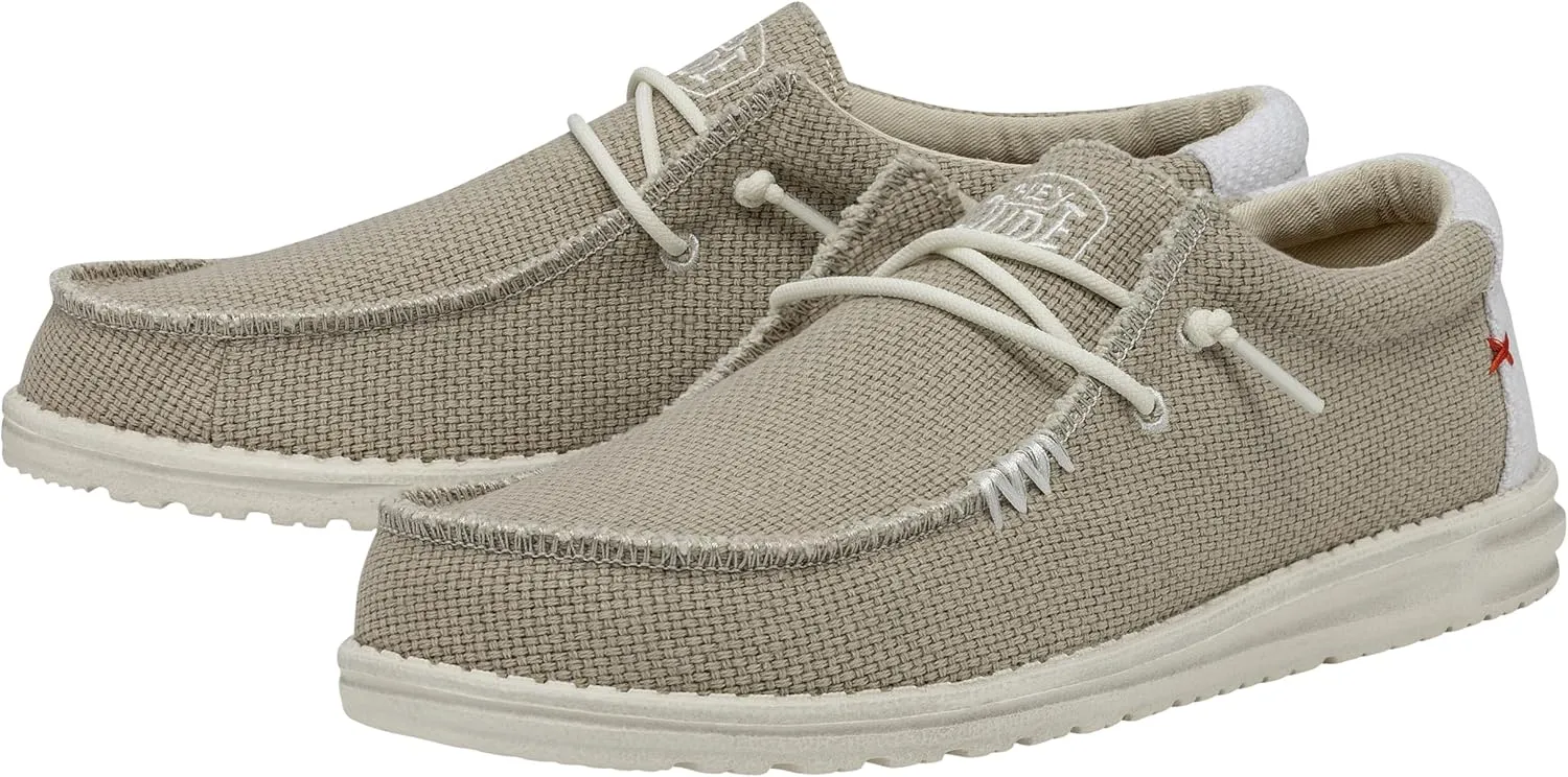 Hey Dude Men's Wally Funk | Men’s Shoes | Men's Lace Up Loafers | Comfortable & Light-Weight
