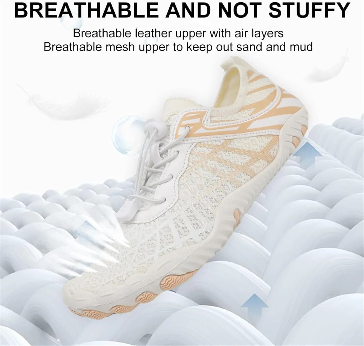 Hike Barefoot Walking Shoes Women Arch Support Pro Healthy & Non-Slip Barefoot Shoes Women Wide Toe Water Shoe for Hiking Non-Slip Neuropathy Grounded Comfort Wear Footwear Breathable Walking