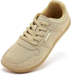 HOBIBEAR Unisex Canvas Shoes Men's Wide Barefoot Shoes Women's Fashion Sneakers Classic Casual Shoes Zero Drop Sole