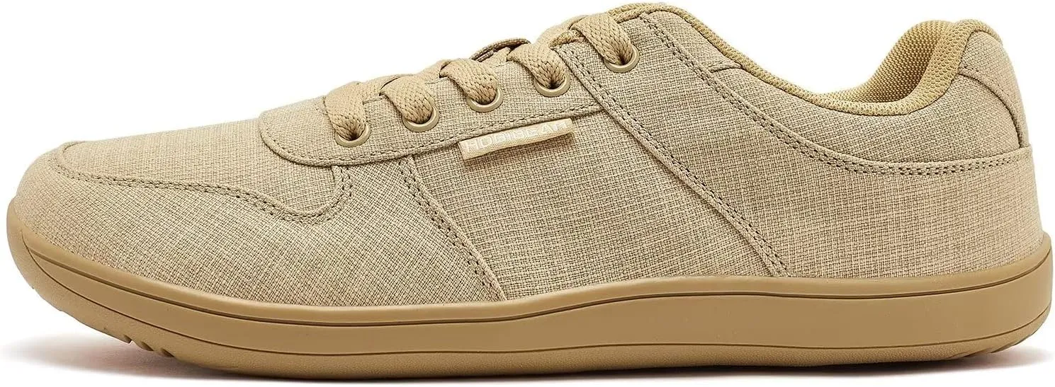 HOBIBEAR Unisex Canvas Shoes Men's Wide Barefoot Shoes Women's Fashion Sneakers Classic Casual Shoes Zero Drop Sole