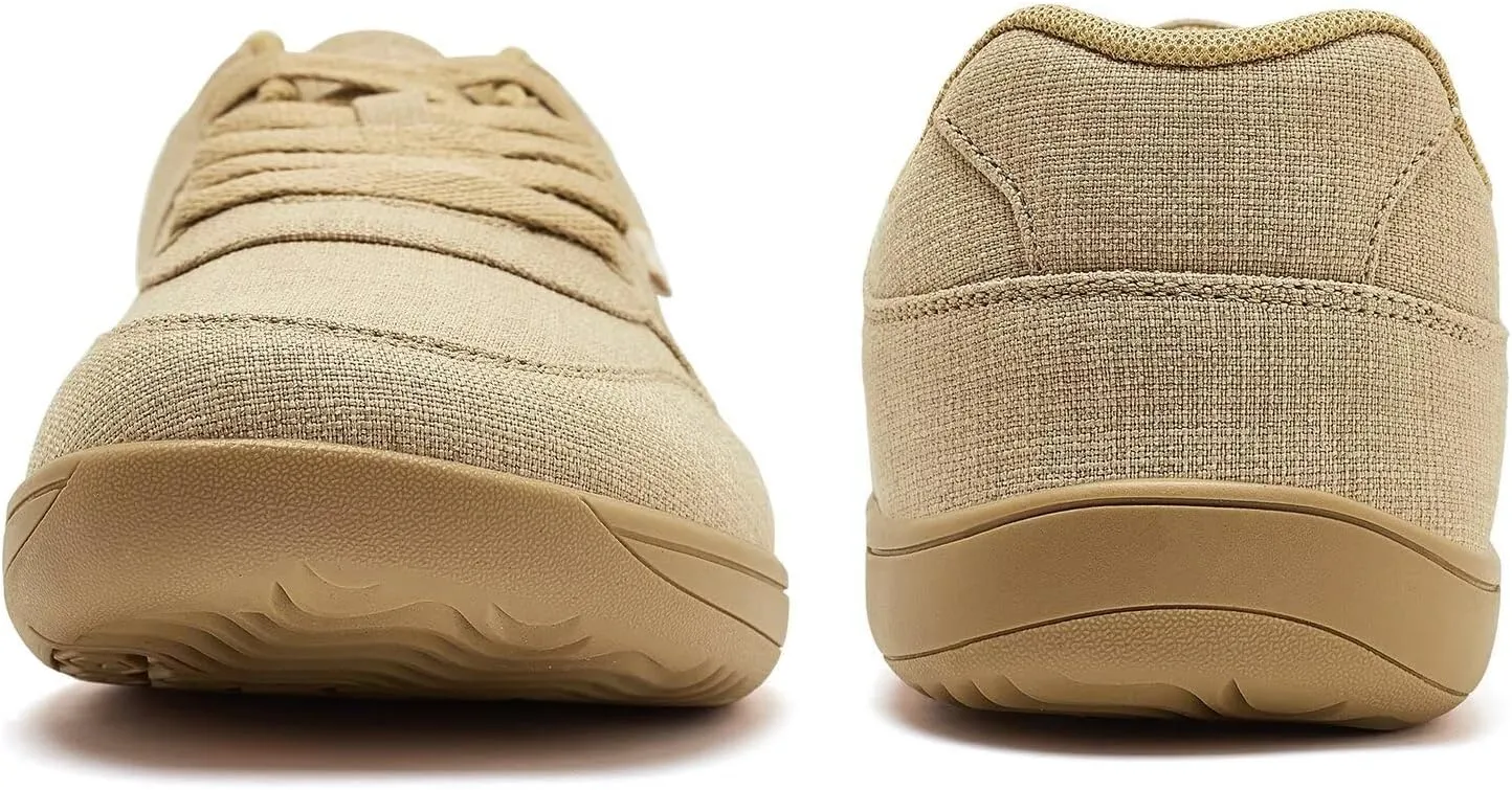 HOBIBEAR Unisex Canvas Shoes Men's Wide Barefoot Shoes Women's Fashion Sneakers Classic Casual Shoes Zero Drop Sole