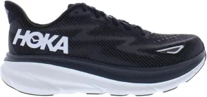 HOKA Clifton 9 Women's Road Running Shoes Sneakers (Black/White, US Footwear Size System, Adult, Women, Numeric, Medium, 8)