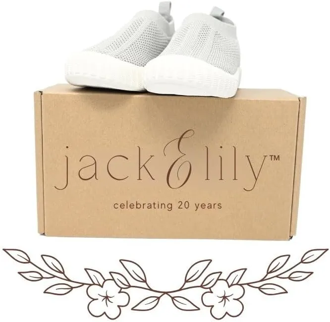 Jack & Lily Canvas Sneakers for Kids - Breathable Toddler Shoes with Non-Slip Sole for Confident Steps - Slip on Shoes for Comfort & Daily Play - Baby Sneakers Keep Little Feet Happy All Day
