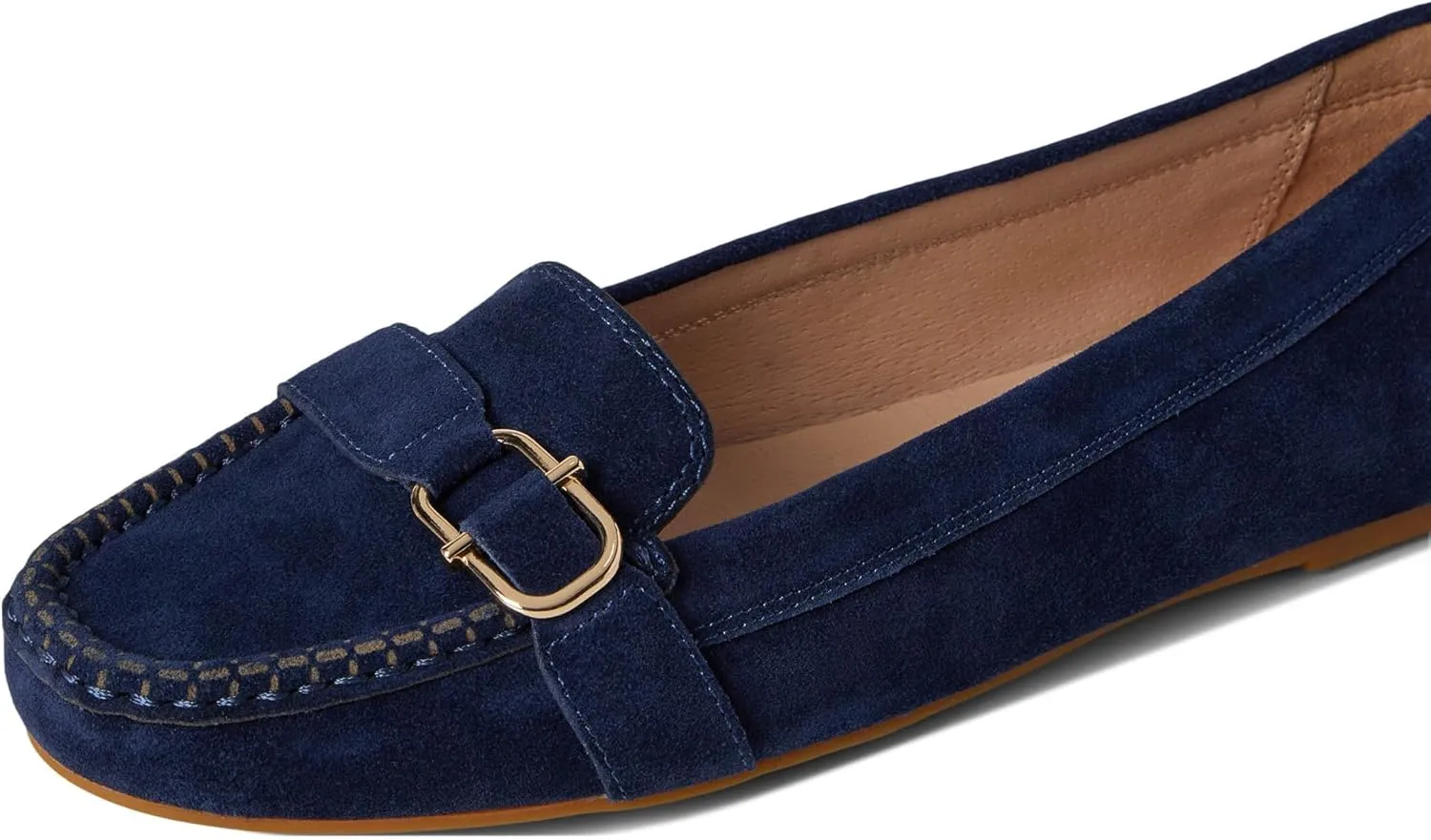Jack Rogers Women's Hanover Hardware Moccassin-Suede Moccasin