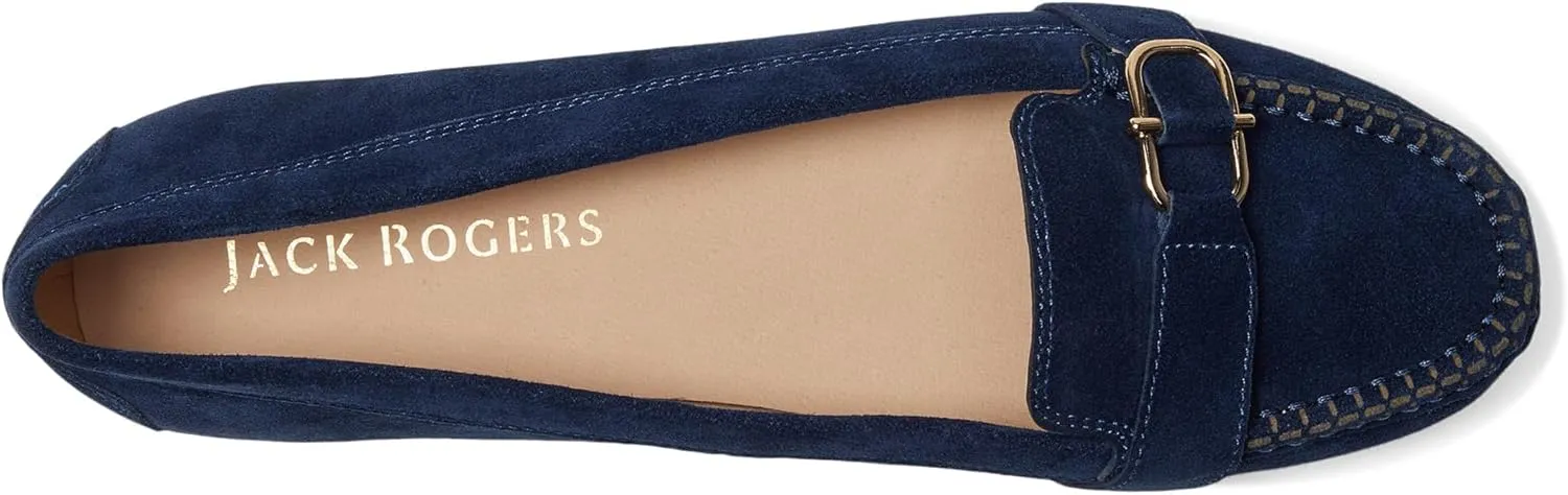 Jack Rogers Women's Hanover Hardware Moccassin-Suede Moccasin