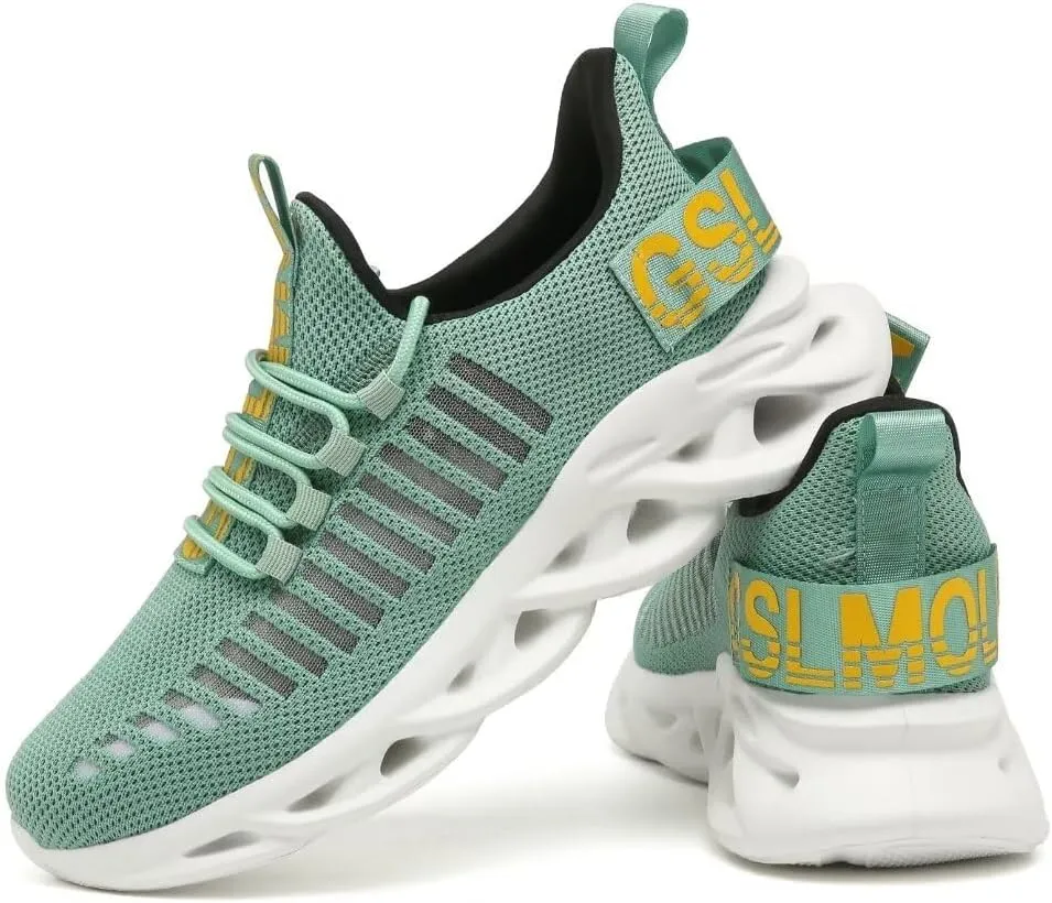 Jakcuz Women's Lace Up Walking Shoes Breathable Ultra Lightweight Sport Casual Ladies Girls Fashion Platform Sneakers