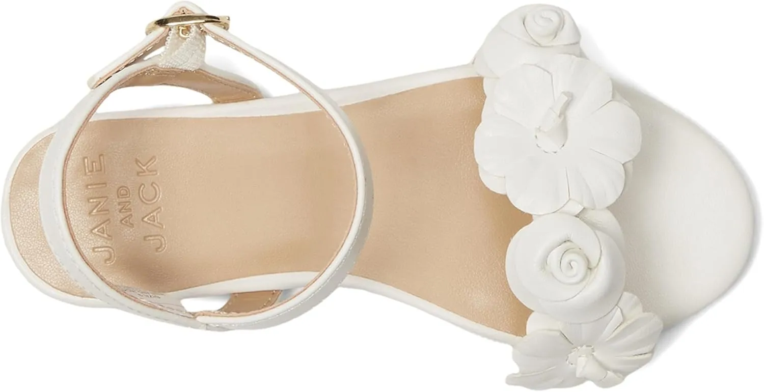 Janie and Jack Girl's Flower Sandal (Toddler/Little Big Kid) Flat