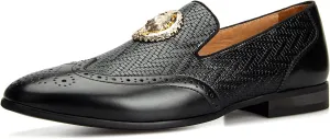 JITAI Men's Fashion Loafers Wedding Shoes Loafers for Men Party Shoes