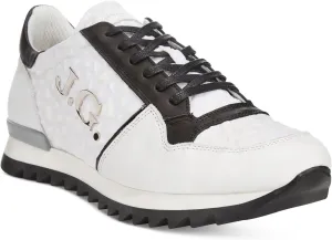 John Galliano Paris Men's YM Textured Sneakers White/Black US