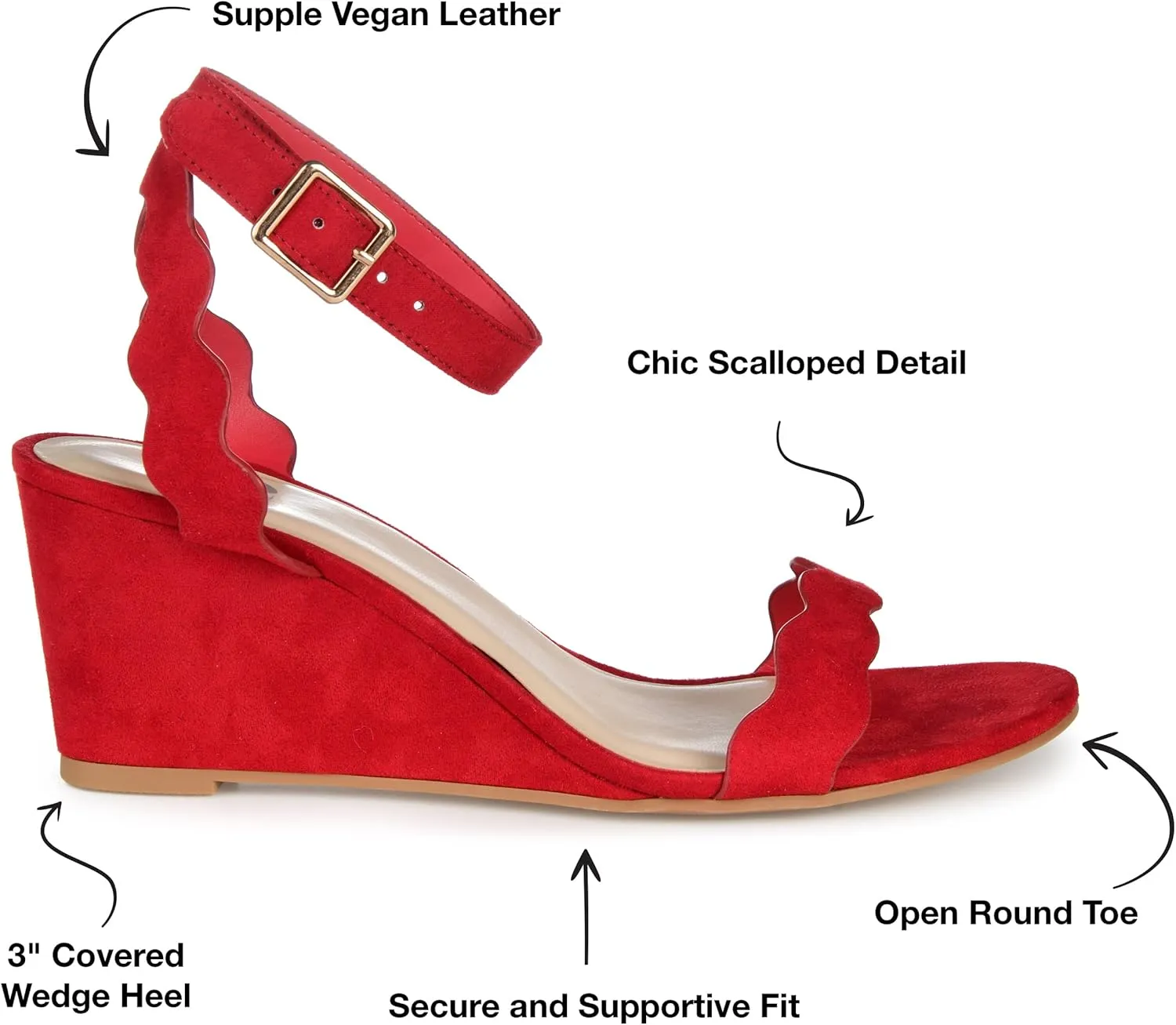 Journee Women's Loucia Wedge Sandals