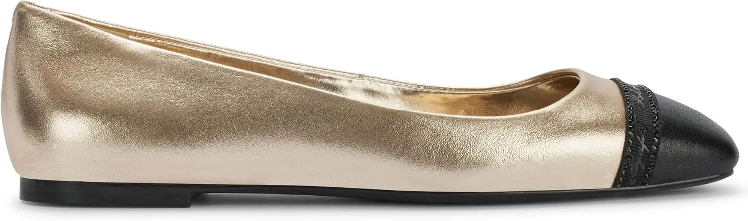 KARL LAGERFELD Women's Zayne Stones Everyday Ballet Flat