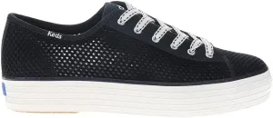 Keds Womens Triple Kick Lace Up Platform Sneakers Shoes Casual - Blue, White