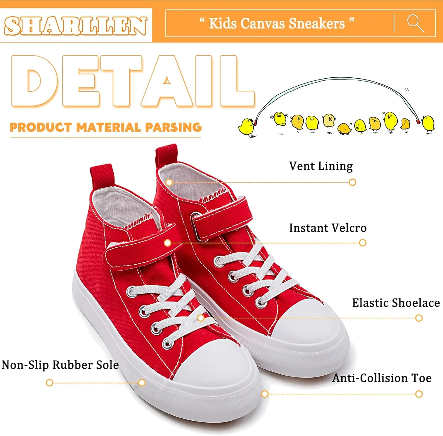 Kids Canvas Sneakers for Boys Girls Lace-up Canvas Shoes Low Top Toddler Walking Shoes Casual Lightweight Adjustable Strap Big Kid Running Sneakers