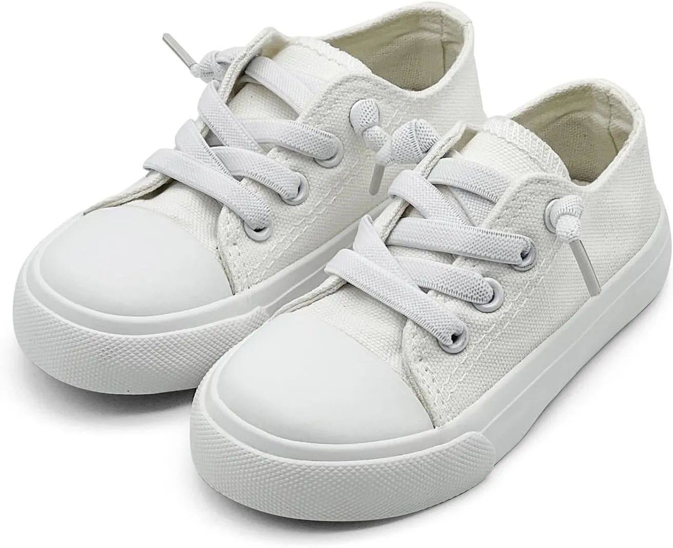 Kids Girls Boys Canvas Sneakers Slip on Walking Shoes Lightweight Tennis Running School Casual Classic Sneakers Little Big Kids