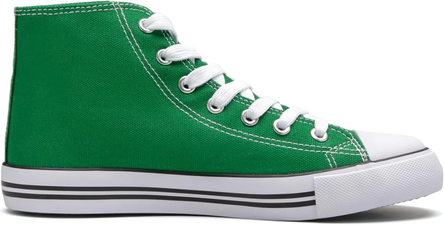 Kid's High Top Sneakers Classic High Tops Canvas Shoes for Girls and Boys, Lace up Tennis Shoes Fashion Canvas Sneakers Casual Shoes for Walking