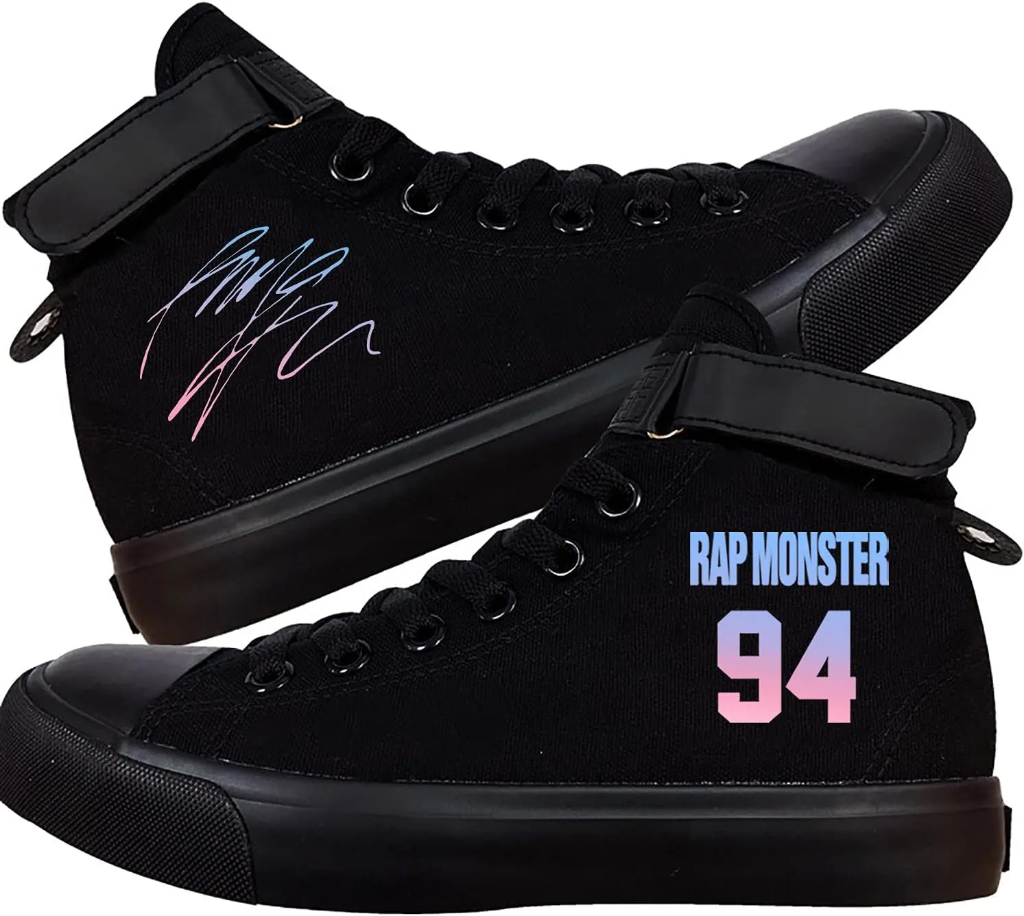 KPOP Shoes Jungkook Merchandise V Taehyung Jimin Suga JHope Jin High Top Canvas Sneakers High Top Lace Ups Casual Shoes