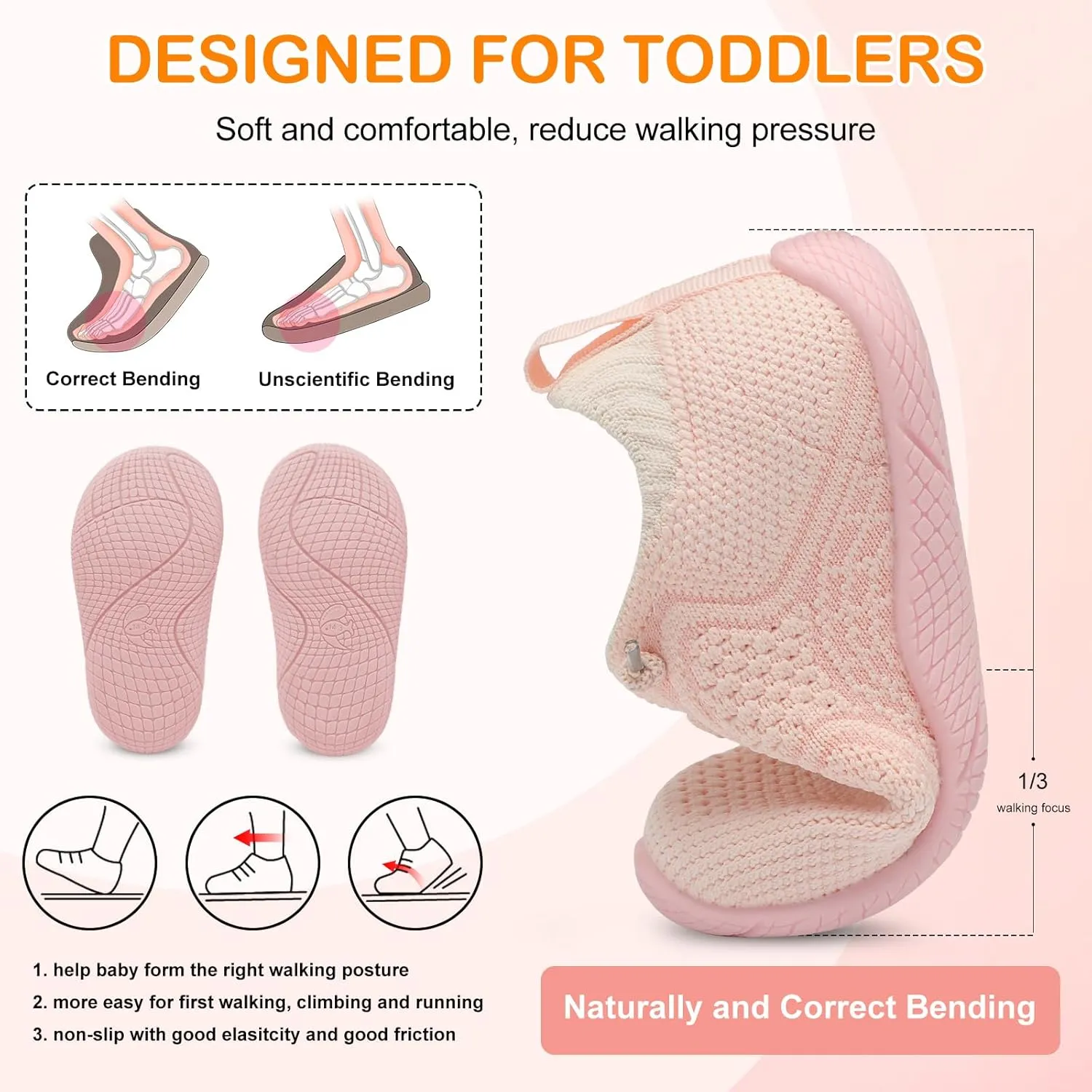 L-RUN Toddler Boys Girls Tennis Shoes Breathable Comfortable Barefoot Wide Summer School Walking Sneakers Baby First Walking Shoes
