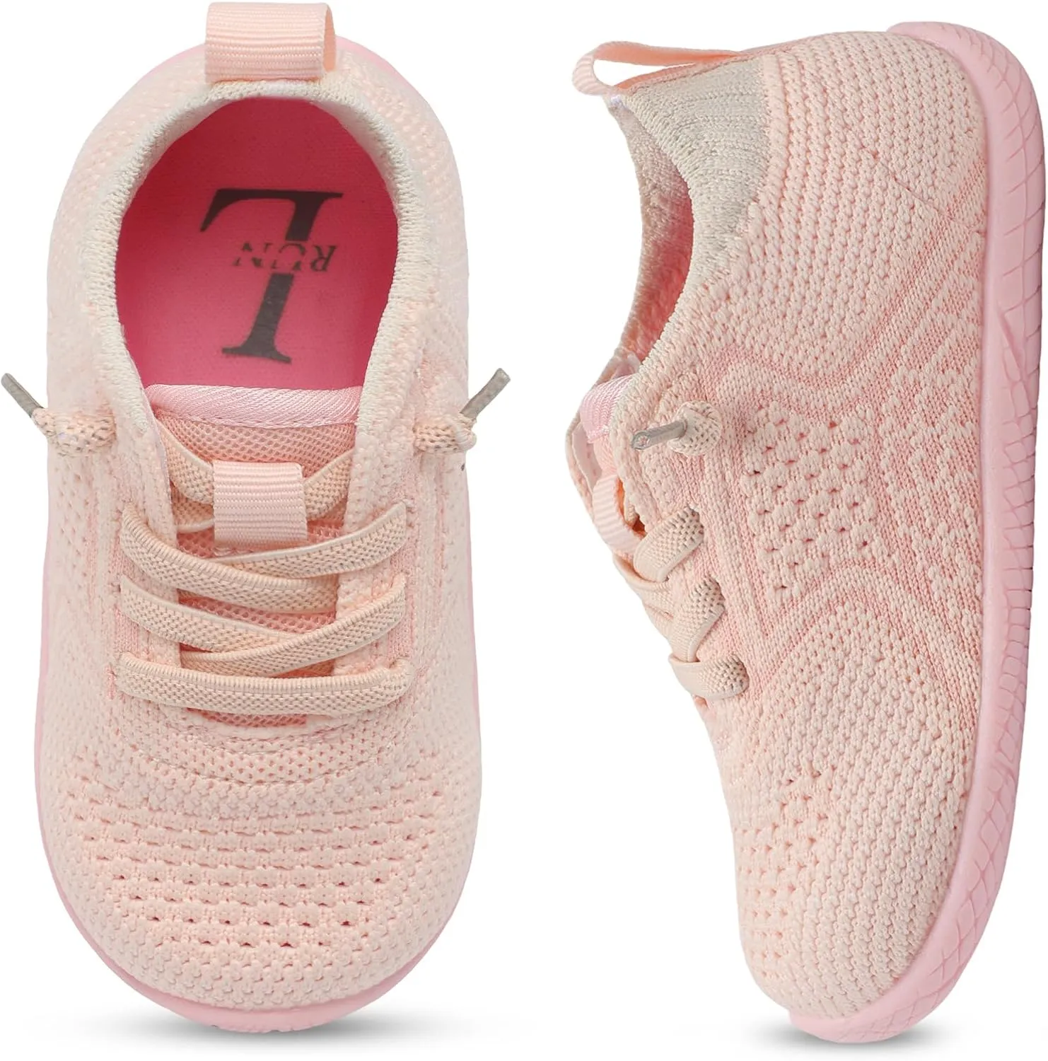 L-RUN Toddler Boys Girls Tennis Shoes Breathable Comfortable Barefoot Wide Summer School Walking Sneakers Baby First Walking Shoes