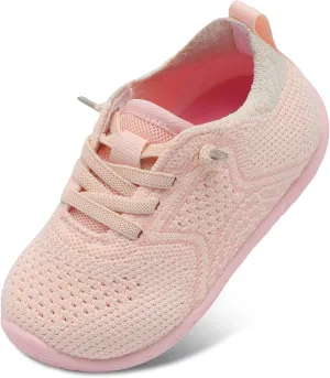 L-RUN Toddler Boys Girls Tennis Shoes Breathable Comfortable Barefoot Wide Summer School Walking Sneakers Baby First Walking Shoes