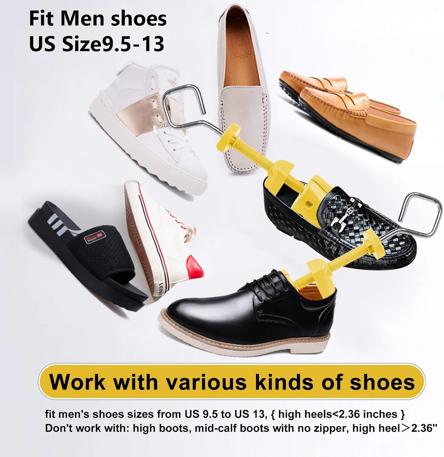 LANNEY Shoe Stretcher for Women & Men Wide Feet - Premium Shoe Expander Widener Stretch Length Width