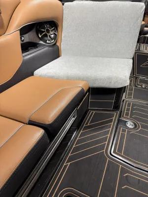 Let's Tie Up Premium Boat Seat Cushion Covers | XS Silver | 2 Count | Breathable Fabric | Heat Dissipation Keeps Seats Cool | Cushion Coozie | Protection & Comfort in One