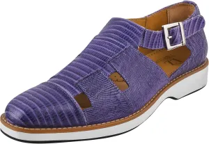LIBERTYZENO Mens Closed Toe Genuine Leather Adults Buckle Closure Fisherman Sandals for Prom Graduation