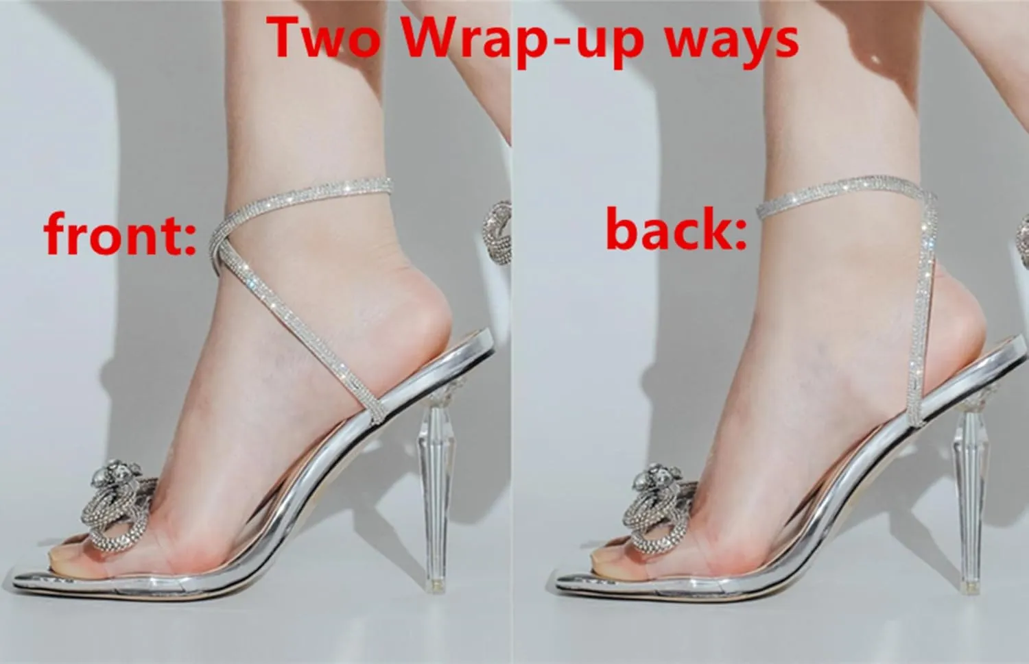 LISHAN Womens Pearl Stiletto High Heel Ankle Strap Buckle For Party Prom