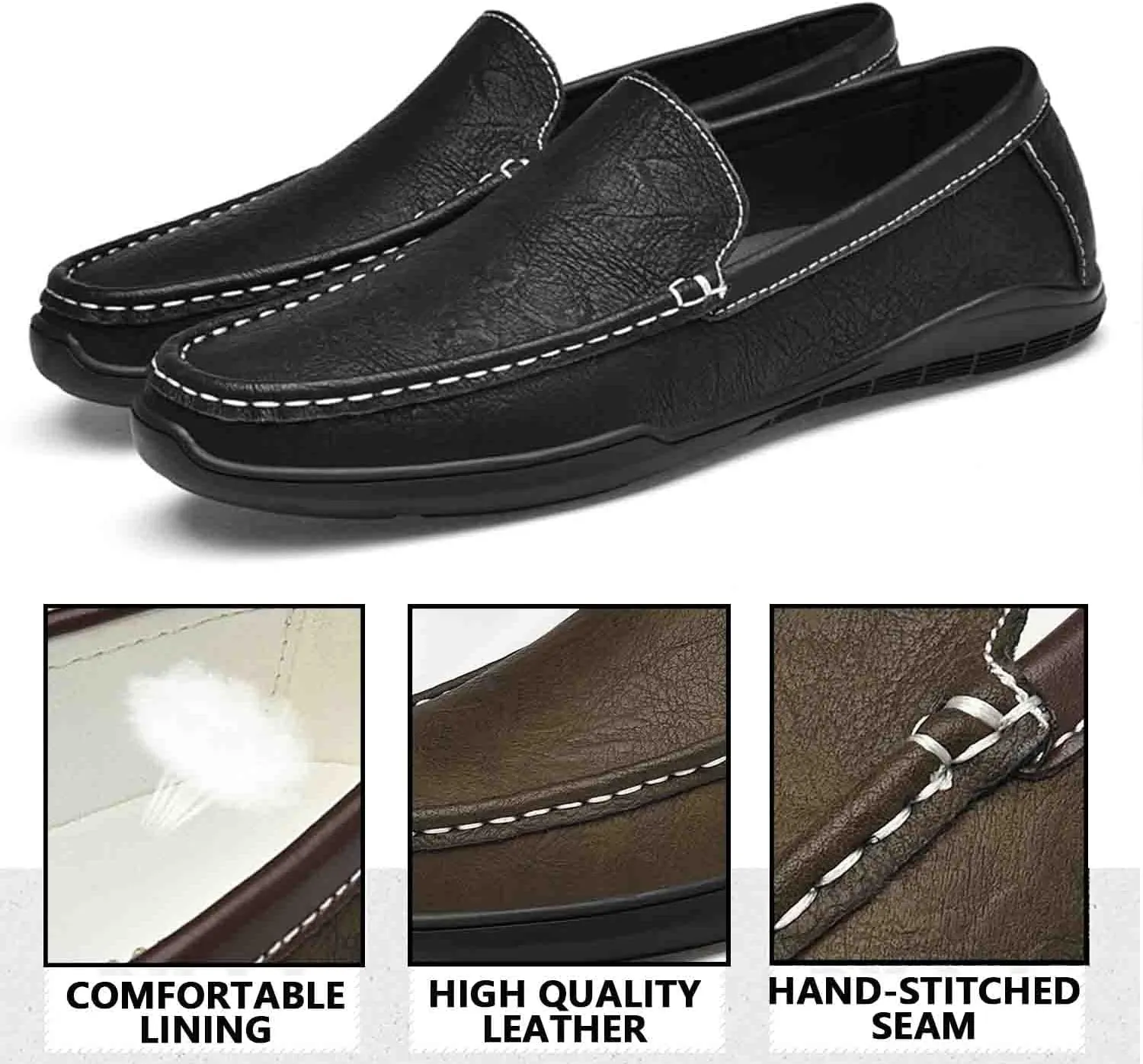 MEBAMY Men's Casual Loafers Men's Driving Shoes Lightweight and Breathable