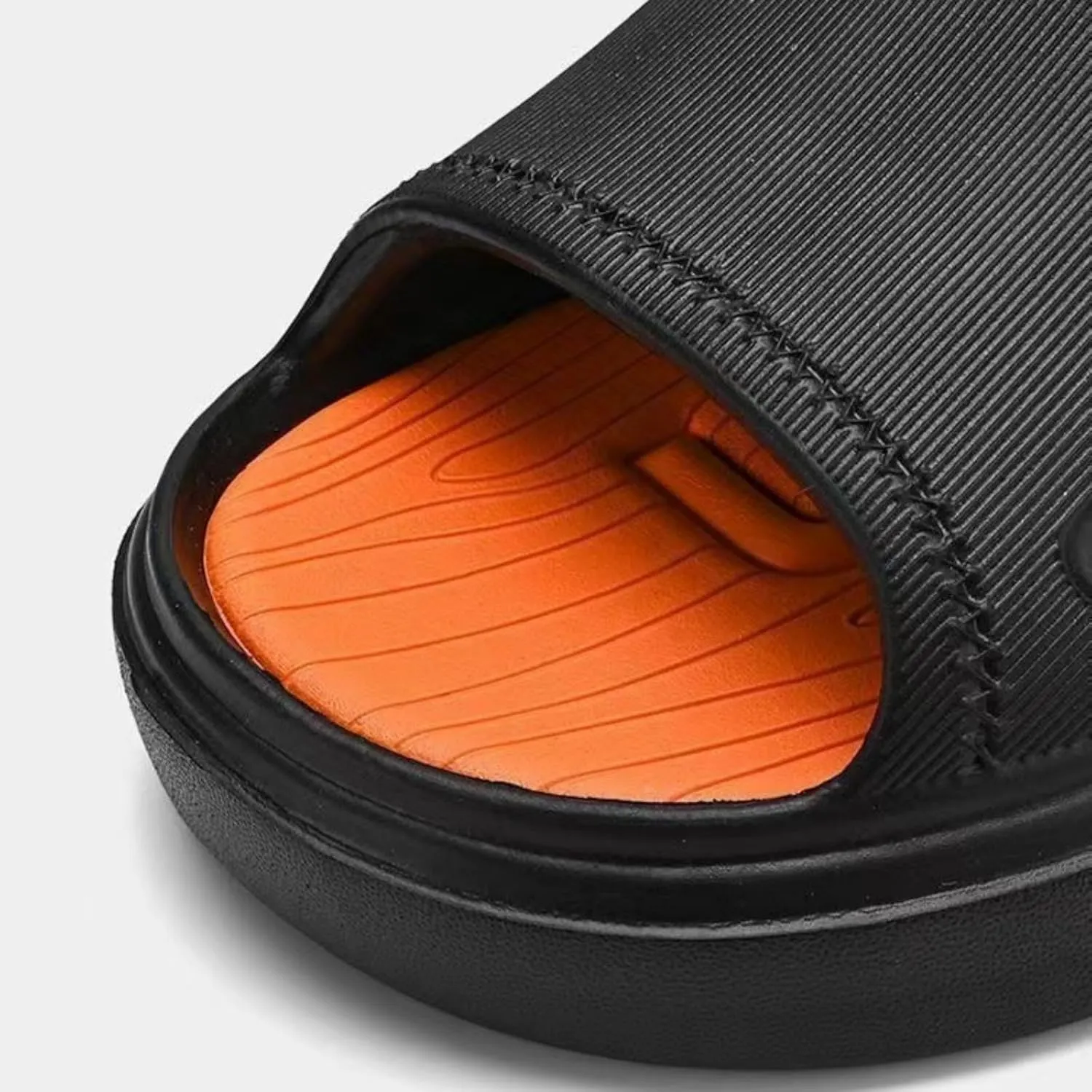 Men's Buckle Closure Soft Thick Slippers Outdoor Beach Home Wear Summer Shoes Comfortable Breathable Slip Resistant Sandals with Korean Style for Men Fashion Casual