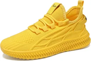 Men's Casual Dress Oxfords Shoes Breathable Knit Womens Running Shoes Slip On Casual Black Shoes Platform Sneakers Steel Toe Tennis Shoe White Loafers