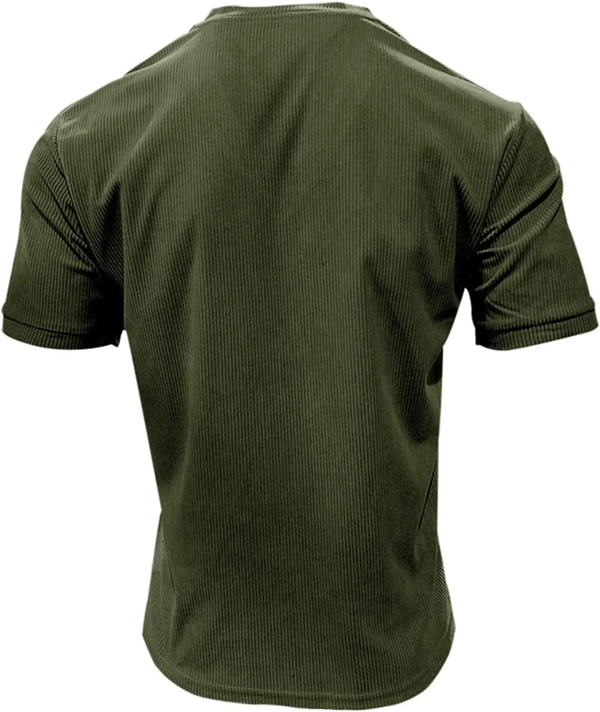 Men's Deep V Neck Muscle T Shirts Summer Ribbed Stretch Gym Workout Tee Shirt Casual Short Sleeve Low Cut Knit Tops