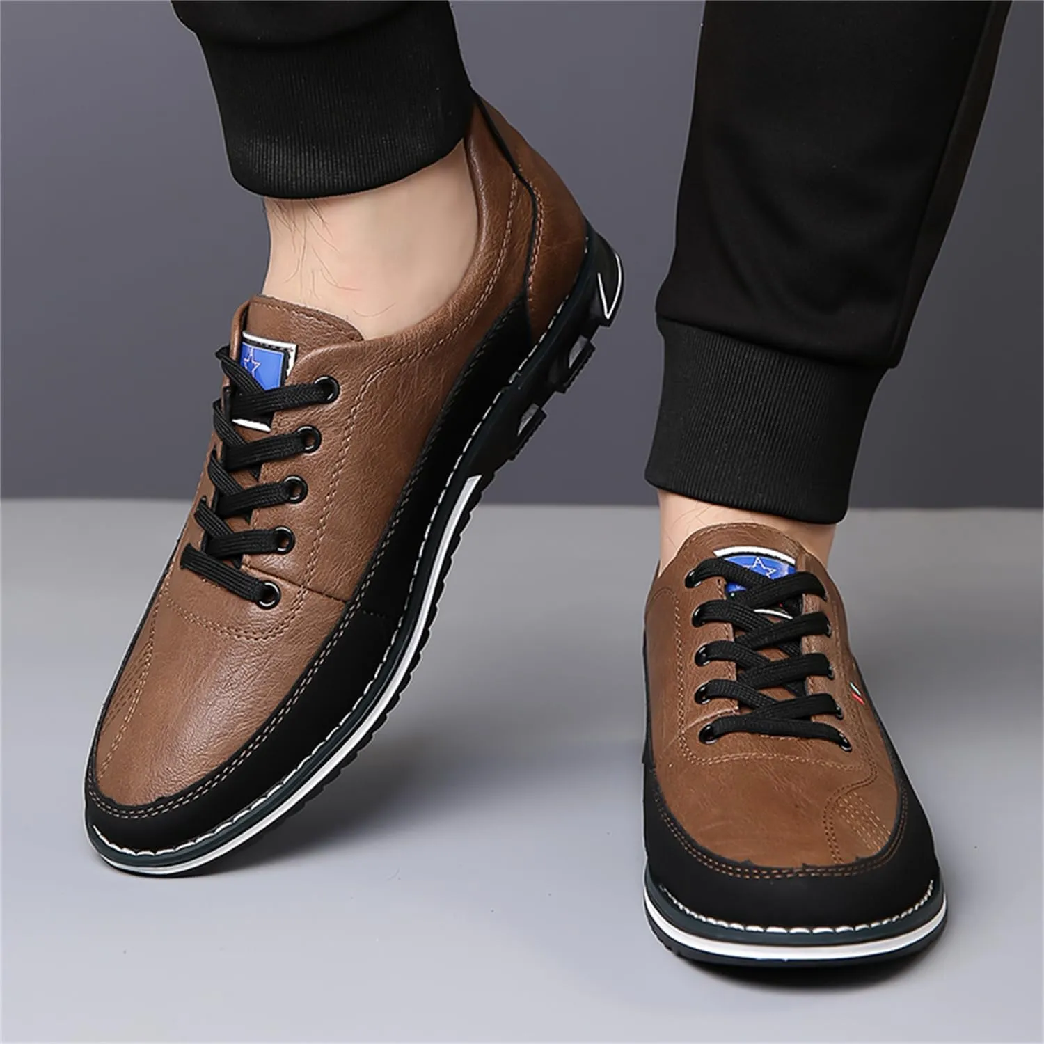Mens Dress Sneakers Gatsby Shoes Oxford Derby Casual Shoes Lace-Up Loafers for Business Driving Office Walking