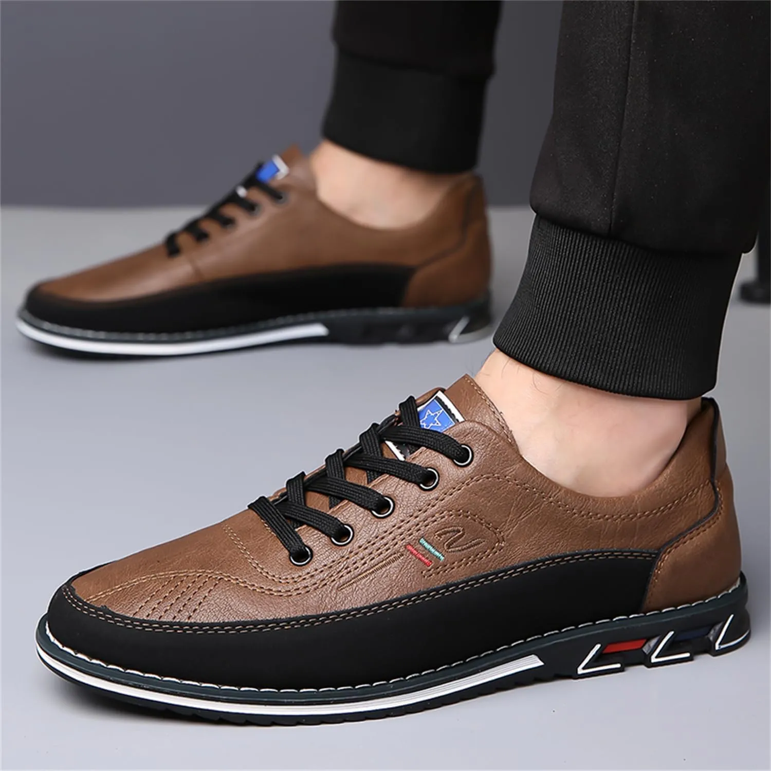 Mens Dress Sneakers Gatsby Shoes Oxford Derby Casual Shoes Lace-Up Loafers for Business Driving Office Walking