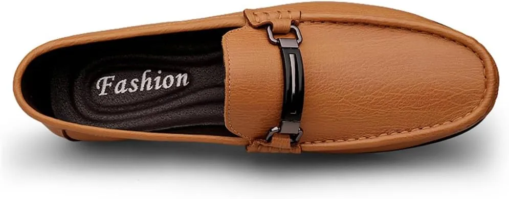 Men's Driving Moccasins Dress Shoes Genuine Leather Casual Slip On Breathable Penny Loafers for Men