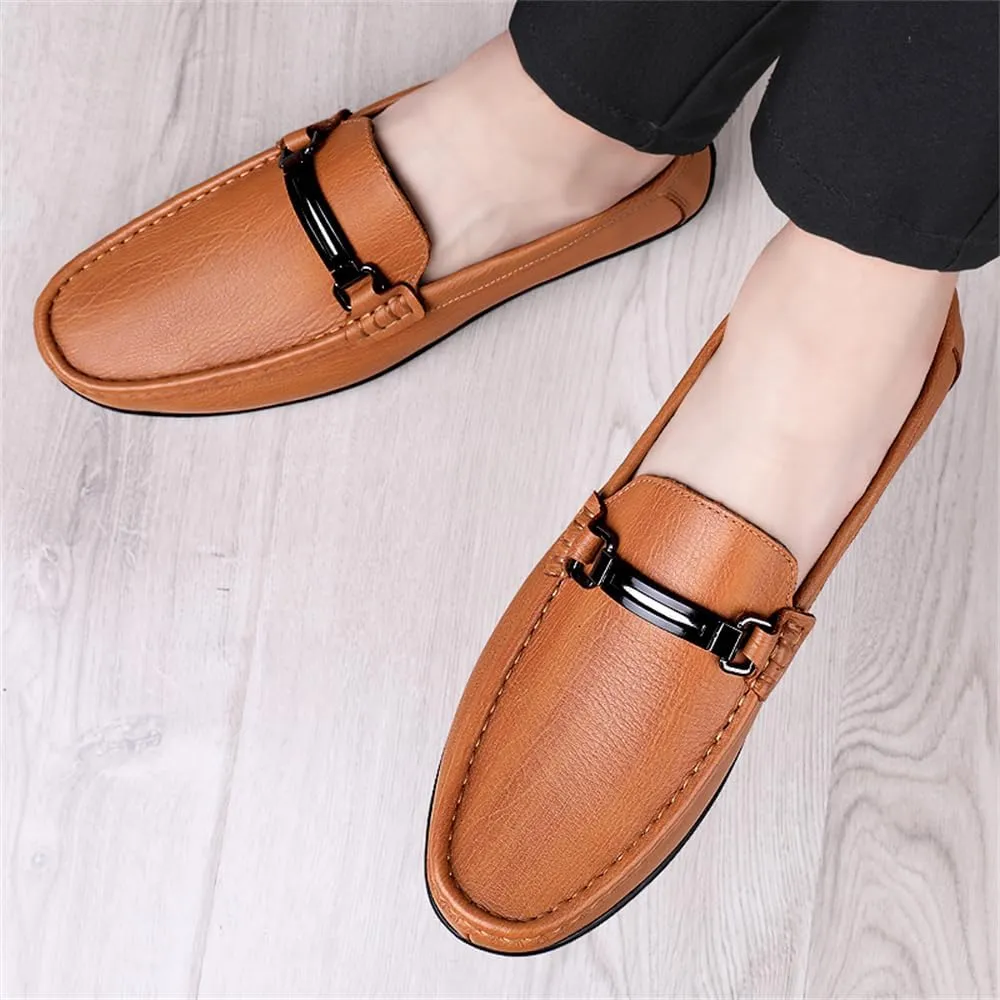 Men's Driving Moccasins Dress Shoes Genuine Leather Casual Slip On Breathable Penny Loafers for Men