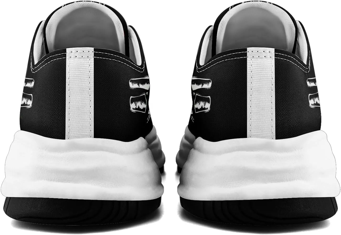 Men's Gothic Skull Fashion Sneakers Casual Skateboarding Canvas Shoes for Women Streetwear Trendy Comfort Walking Shoes
