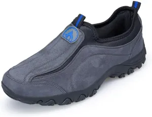 Men's Hands Free Slip On Walking Shoes Loafers Sneakers Casual Leather Comfortable Breathable Hiking Working All-Terrain Ankle Boots Trekking