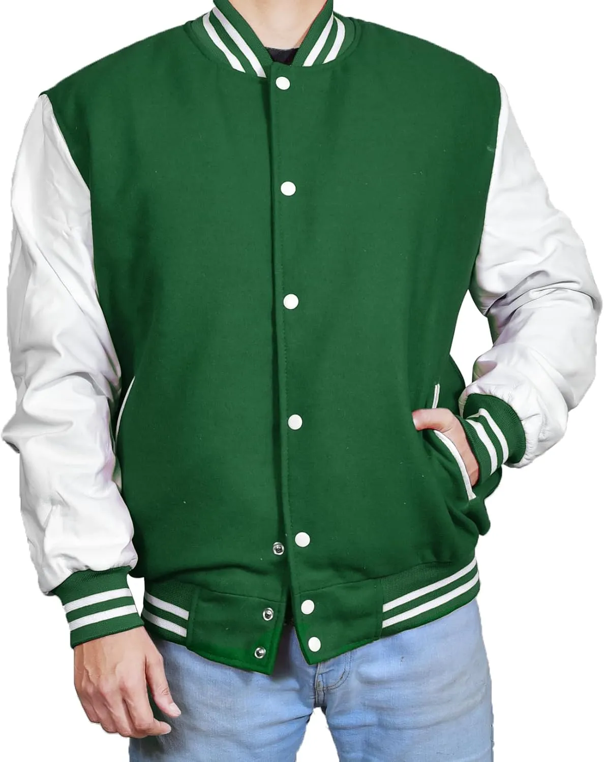 Mens Hotline Miami Varsity Letterman Fashion Wool Bomber Slim Fit Casual Warm Boys College Baseball Jacket