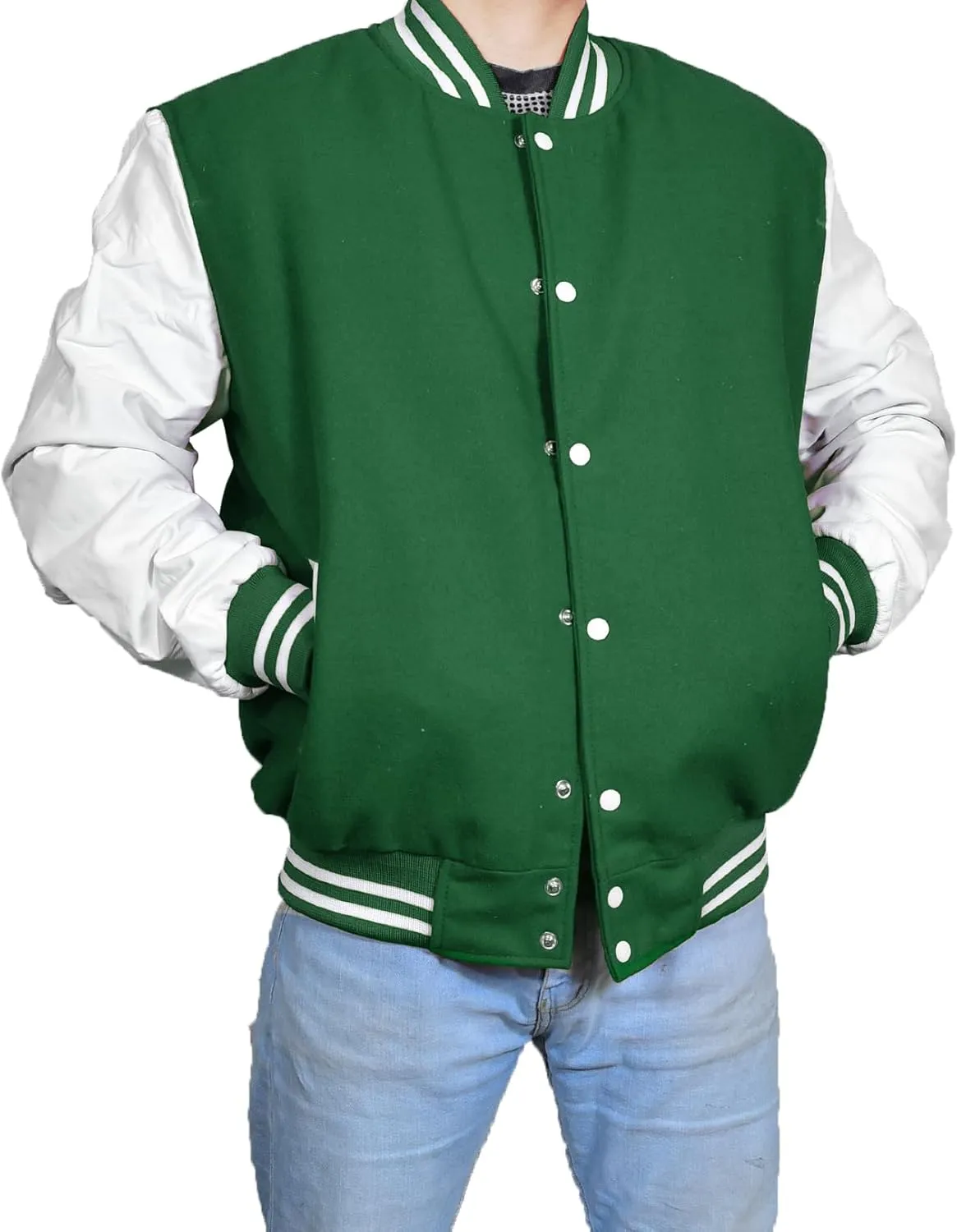 Mens Hotline Miami Varsity Letterman Fashion Wool Bomber Slim Fit Casual Warm Boys College Baseball Jacket